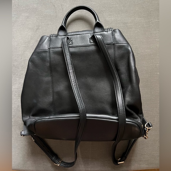 NWOT Black Leather Tory Burch Backpack - Picture 6 of 9